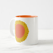 Sweet Sunflower Daisy Flower CUSTOM Tweekleurige Koffiemok (Voorkant links)