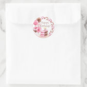 Sweet Sweet Sweet Happy Sticker d'anniversaire (Sac)