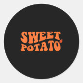 Sweet Tato And Kind Of Rude Tato  Ronde Sticker (Voorkant)