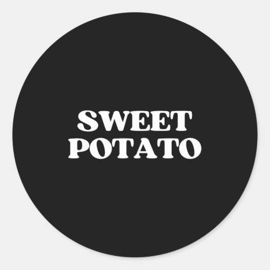 Sweet Tato Kind Of Rude Tato Thanksgiving Couples Ronde Sticker (Voorkant)
