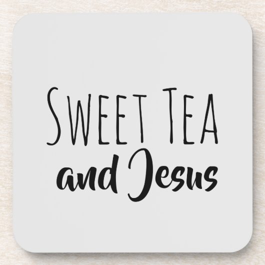 Sweet Tea en Jesus Bier Onderzetter (Voorkant)
