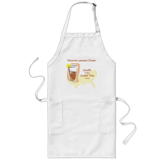 Sweet Tea Line Apron Lang Schort (Voorkant)