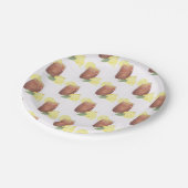 Sweet Tea met citroenen papier bord (Gekanteld)