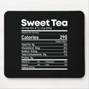 Sweet Tea Nutrition Feiten Leuke Thanksgiving Kers Muismat