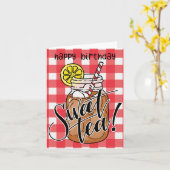 Sweet Tea Verjaardag Kaart (Gele Bloem)