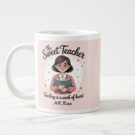 Sweet Teacher - Zacht en mooi Extra Grote Beker