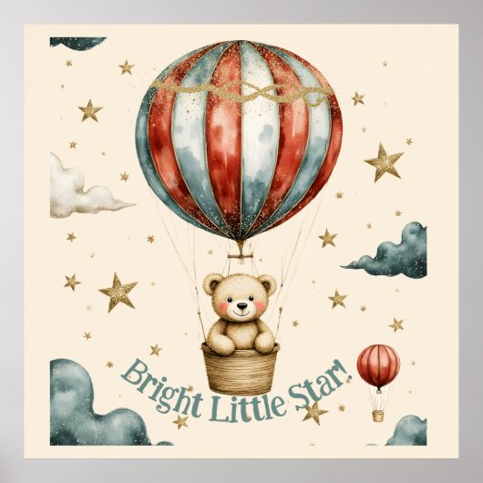 Sweet Teddy Bear Nursery  Poster (Voorkant)