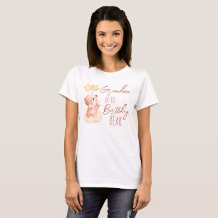 Sweet teddybeer verjaardagsfeest gepersonaliseerd t-shirt