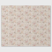 Sweet Terracotta Blush Waterverf Lace Pattern Cadeaupapier (Vlak)