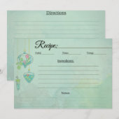 Sweet Terrarium Recept Kaart Notitiekaartje (Voorkant / Achterkant)
