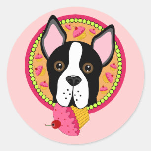 Sweet Terrier Ronde Sticker