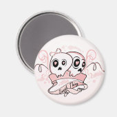 Sweet Thing Pastel Skull Magnet Magneet (Voorkant / Achterkant)