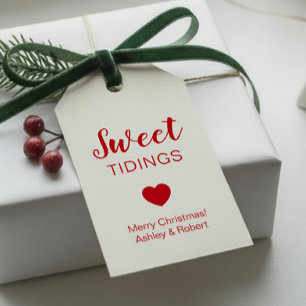 Sweet Tidings Labels voor Kerst Snoep & Treats Cadeaulabel