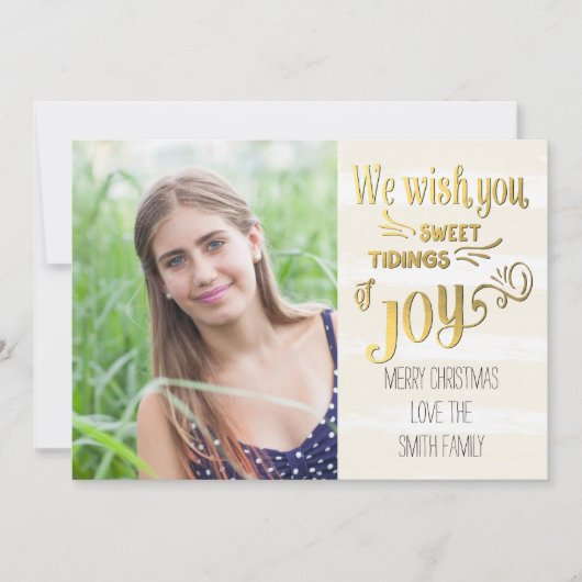 Sweet Tidings Of Joy Carte photo (Devant)