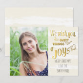 Sweet Tidings Of Joy Carte photo (Devant / Derrière)