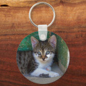 Sweet Tiger Cat Baby Sleutelhanger (Voorkant)