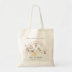 Sweet Time Snoep Kute Pastel Kids Birthday Tote Bag