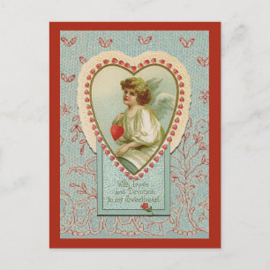 Sweet Tiny Hearts Valentijn op faux kant Feestdagenkaart