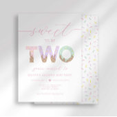 Sweet to be Two Ice Cream Party Invitation