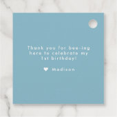 Sweet to Bee Een 1e Bijendag Verjaardagsfeest Bedankjes Labels (Achterkant)