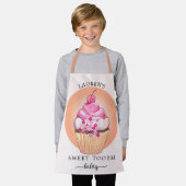 Sweet Tooth Cupcake Cute Bakery Chef Schort (Gedragen)