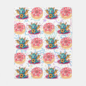 Sweet Tooth Dragon print Fleece Deken (Voorkant)
