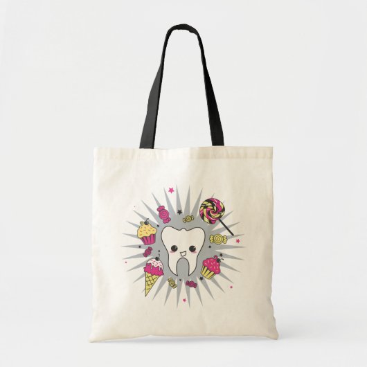 Sweet Tooth Tote Bag (Voorkant)
