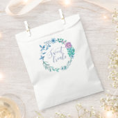 Sweet Traitements violet floral mariage Favor Sacs (Coupé)