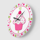 Sweet Treat Cupcake Wall Clock Grote Klok (Hoek)