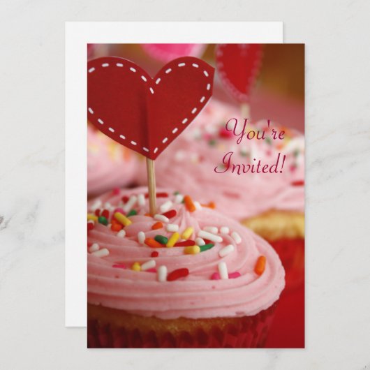 Sweet Treat Invitation Kaart (Voorkant / Achterkant)