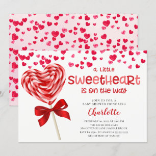 Sweet Treat Little Sweeite Baby shower Invitat Kaart