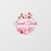 Sweet Treats bakkerij Raamsticker (Vel)