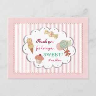 Sweet Treats Bedankt Briefkaart