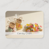 Sweet Treats Branding with QR Code Candy Visitekaartje (Voorkant)