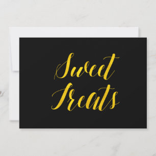 "Sweet Treats" Nepgoud Folie Chic Huwelijksbord Kaart