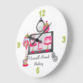 Sweet Trees Bakery Shop Wall Clock Grote Klok (Hoek)