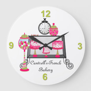 Sweet Trees Bakery Shop Wall Clock Grote Klok