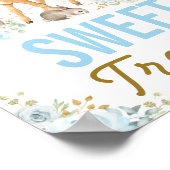 Sweet Trees Blue Woodland Forest Animals Favors Poster (Hoek)