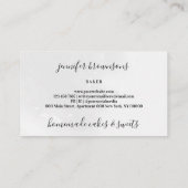 Sweet Trees Chocolate Snoep Bakery Jars Visitekaartje (Achterkant)