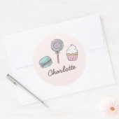 Sweet Treins Ronde Sticker (Envelop)