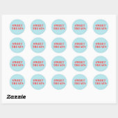 Sweet Treins Ronde Sticker (Vel)