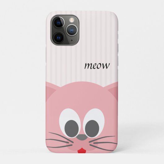 Sweet Trendy Pink Cat Case-Mate iPhone Case (Achterkant)