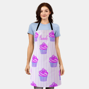 Sweet Trendy Pink Cup-Cakes Schort