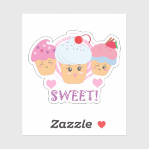 Sweet Tres - Cupcakes! Sticker