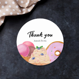 Sweet Tres Gratitude Ronde Sticker