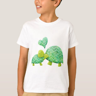 Sweet Turtle Hugs Mam en Baby T-shirt