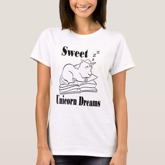 Sweet Unicorn Dreams Tee Shirt - BL (Voorkant)