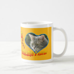 Sweet Valentine Coeur Photo Café Mug Orange