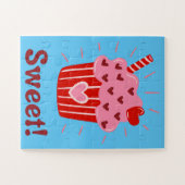 Sweet Valentine Cupcake Puzzle pour enfants (Horizontal)