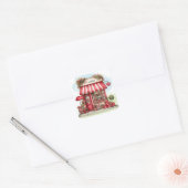 Sweet Valentine Flower Shop Personalized Sticker (Enveloppe)